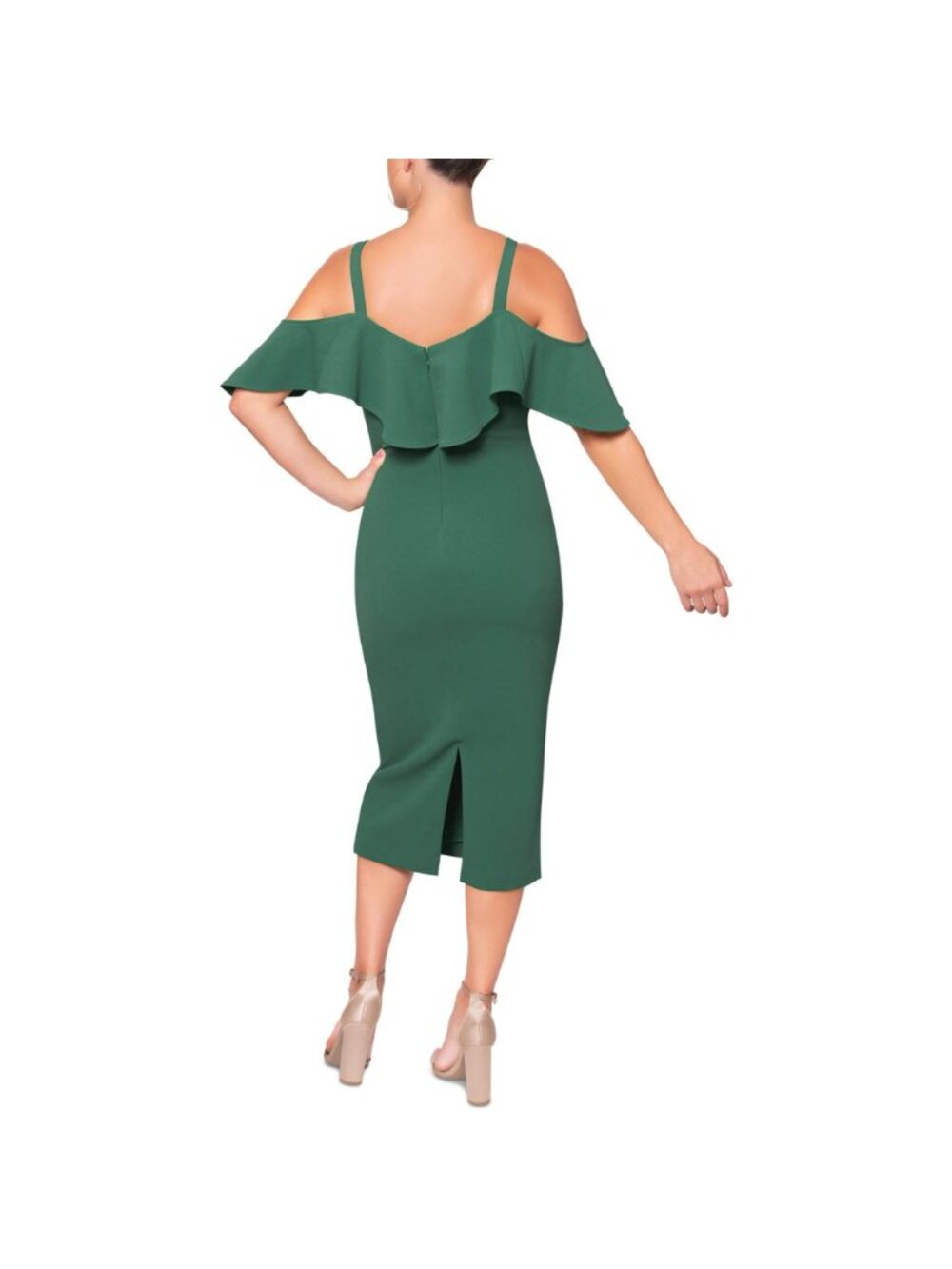 NWT Rachel Rachel Roy Women's Green Marcella Drapey Sheath Dress Size XL 2441 - Picture 6 of 16